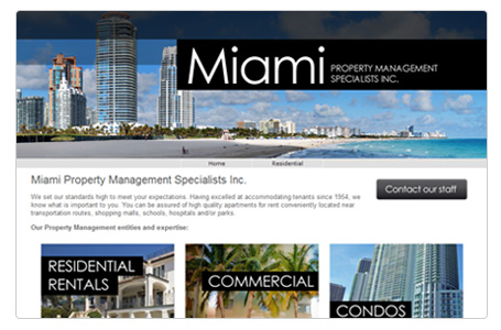property management sample website