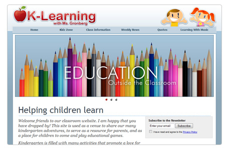 educational sample website